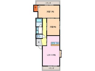 楼蘭滝の水の物件間取画像